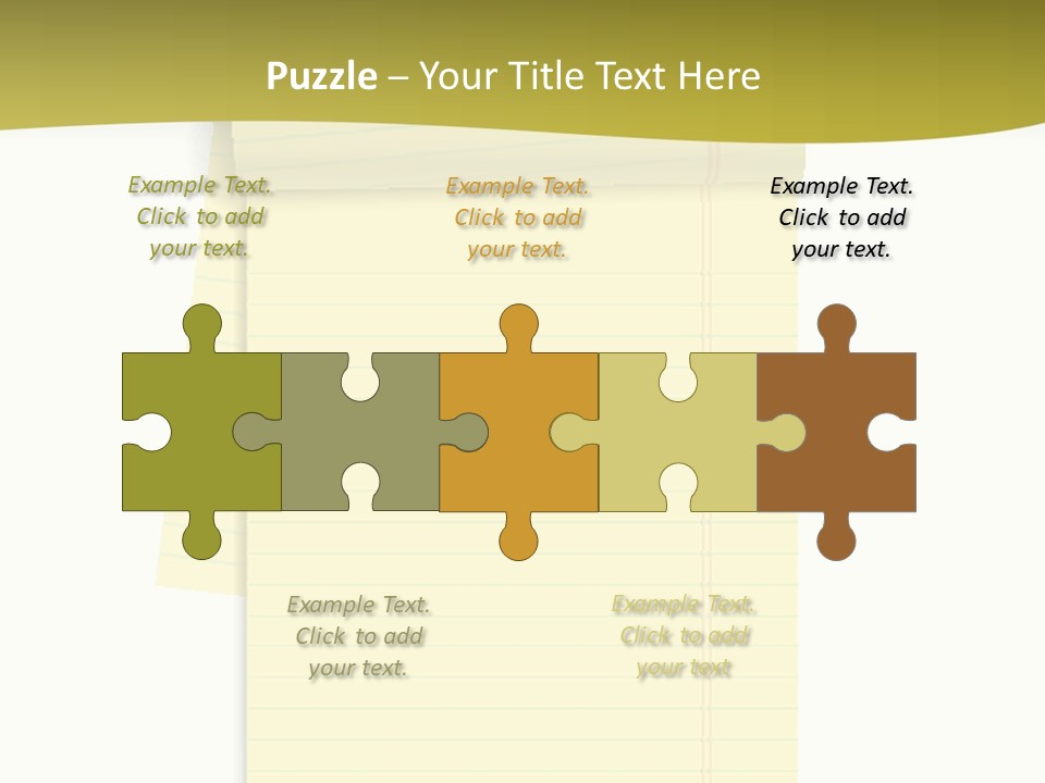 A Piece Of Yellow Paper With A Note Attached To It PowerPoint Template