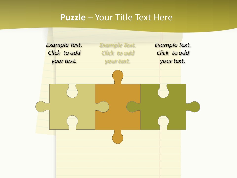 A Piece Of Yellow Paper With A Note Attached To It PowerPoint Template