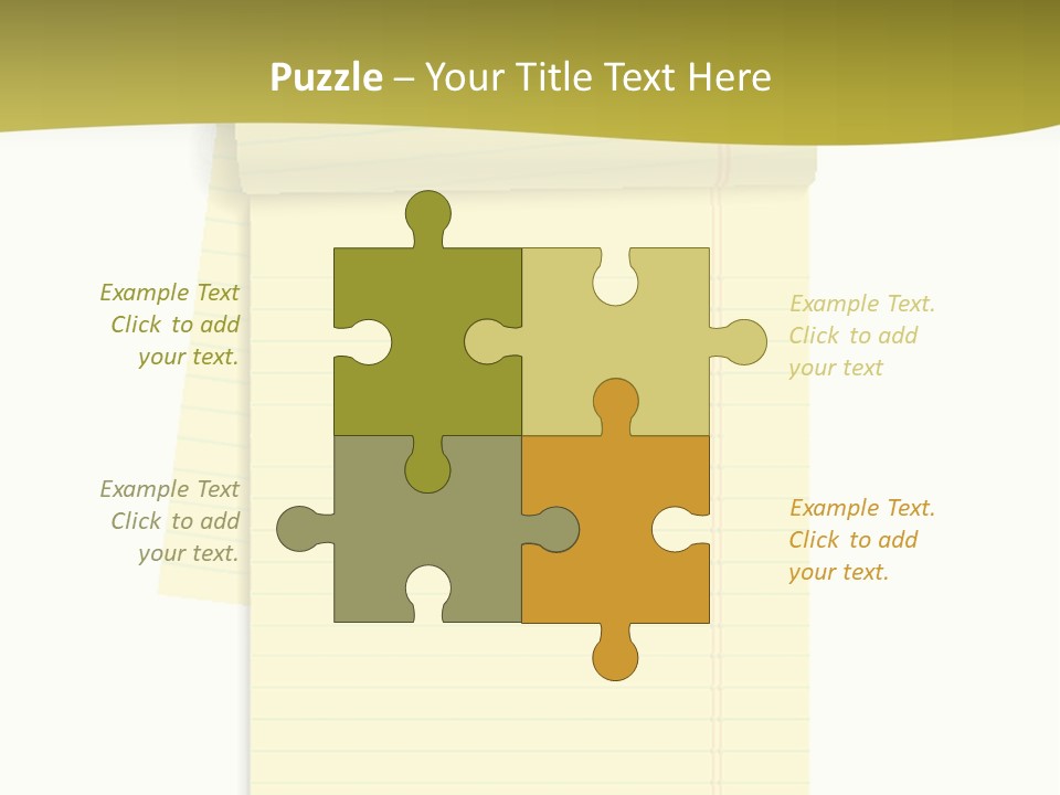 A Piece Of Yellow Paper With A Note Attached To It PowerPoint Template