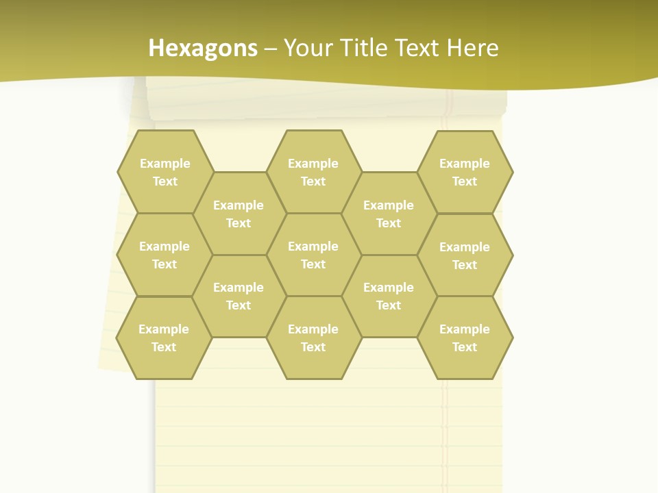 A Piece Of Yellow Paper With A Note Attached To It PowerPoint Template