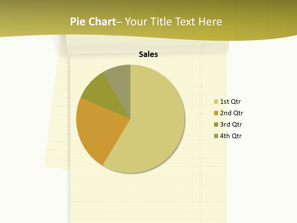 A Piece Of Yellow Paper With A Note Attached To It PowerPoint Template