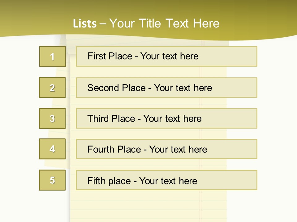 A Piece Of Yellow Paper With A Note Attached To It PowerPoint Template