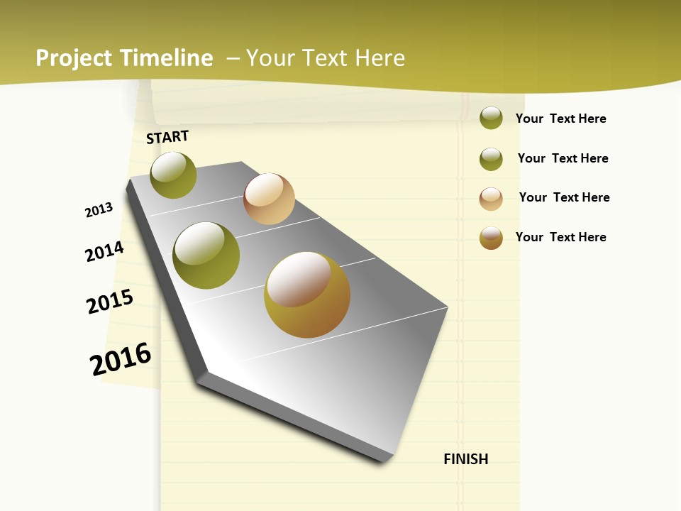 A Piece Of Yellow Paper With A Note Attached To It PowerPoint Template