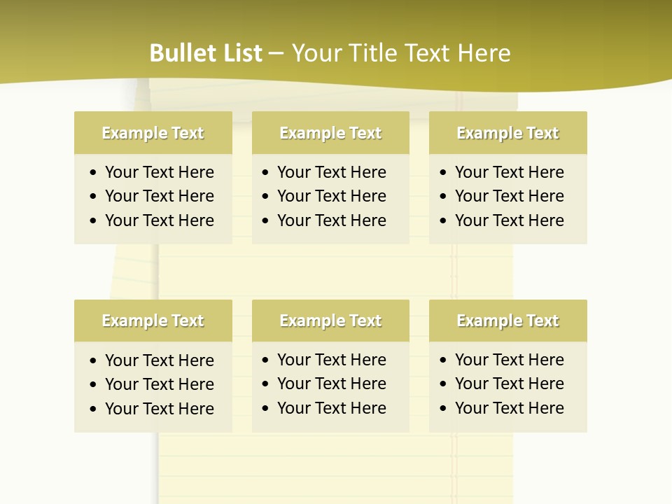A Piece Of Yellow Paper With A Note Attached To It PowerPoint Template