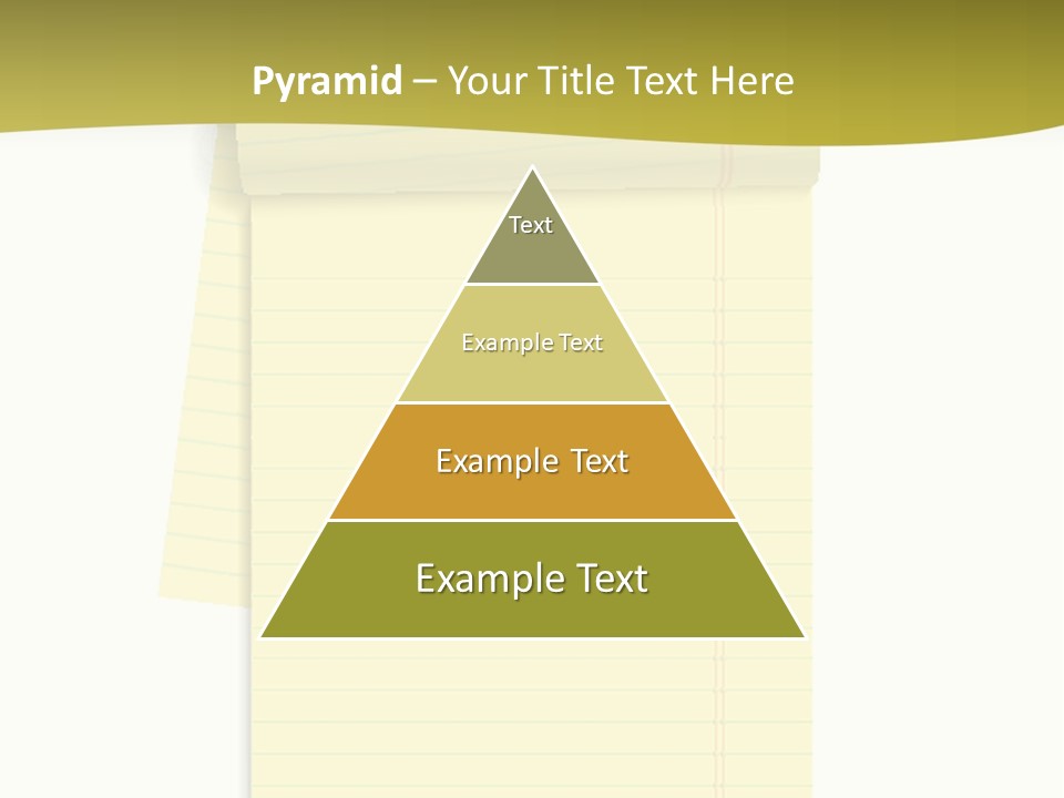 A Piece Of Yellow Paper With A Note Attached To It PowerPoint Template