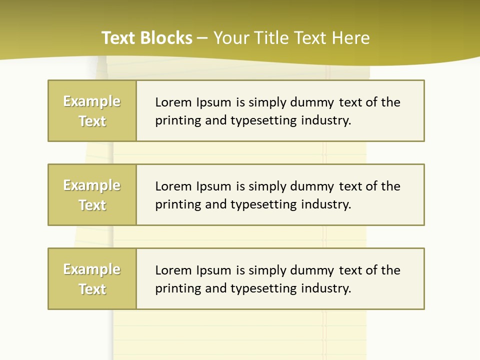 A Piece Of Yellow Paper With A Note Attached To It PowerPoint Template