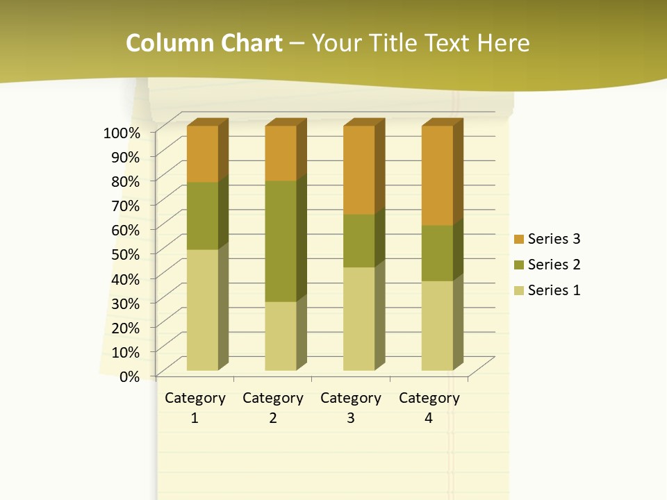 A Piece Of Yellow Paper With A Note Attached To It PowerPoint Template