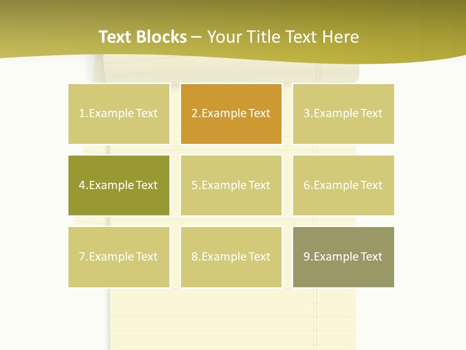 A Piece Of Yellow Paper With A Note Attached To It PowerPoint Template