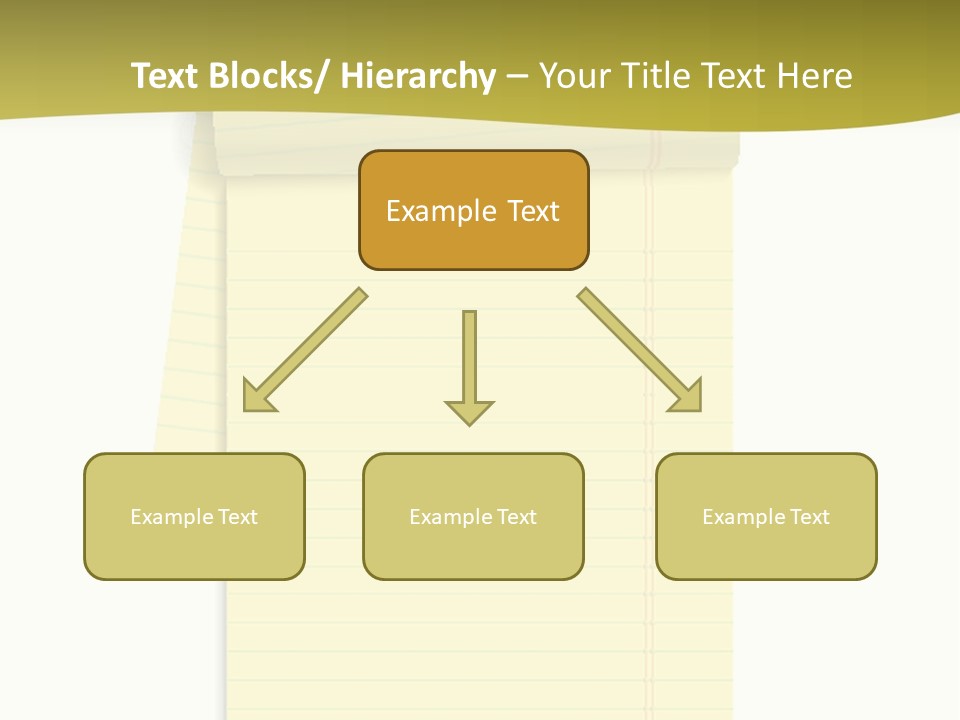 A Piece Of Yellow Paper With A Note Attached To It PowerPoint Template