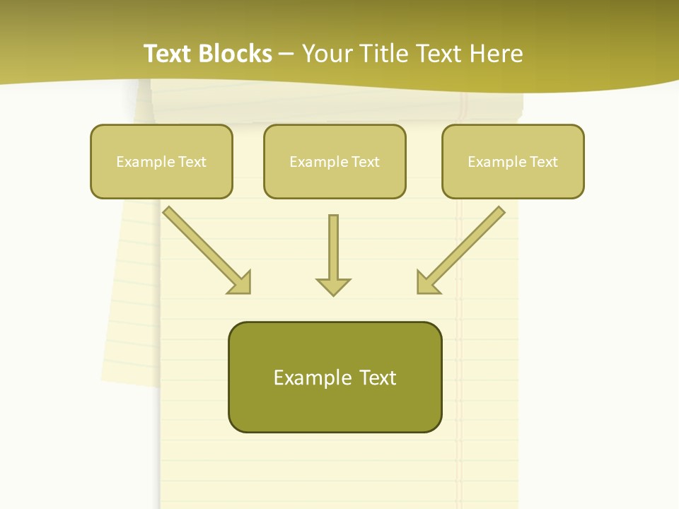 A Piece Of Yellow Paper With A Note Attached To It PowerPoint Template