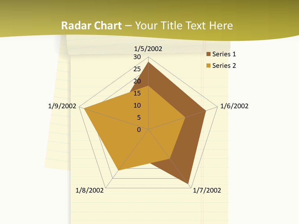 A Piece Of Yellow Paper With A Note Attached To It PowerPoint Template