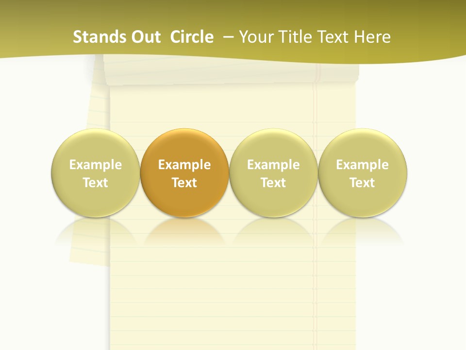 A Piece Of Yellow Paper With A Note Attached To It PowerPoint Template
