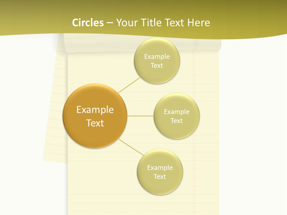 A Piece Of Yellow Paper With A Note Attached To It PowerPoint Template