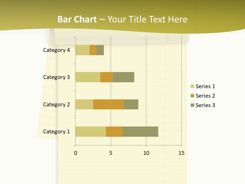 A Piece Of Yellow Paper With A Note Attached To It PowerPoint Template