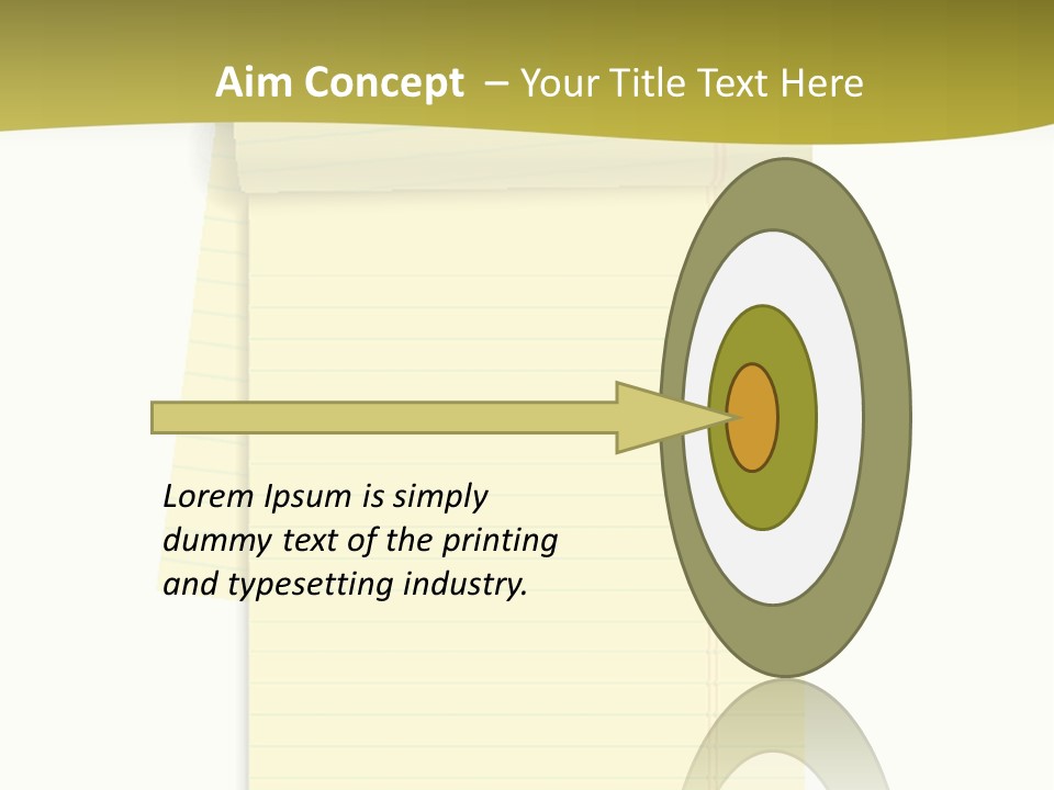 A Piece Of Yellow Paper With A Note Attached To It PowerPoint Template