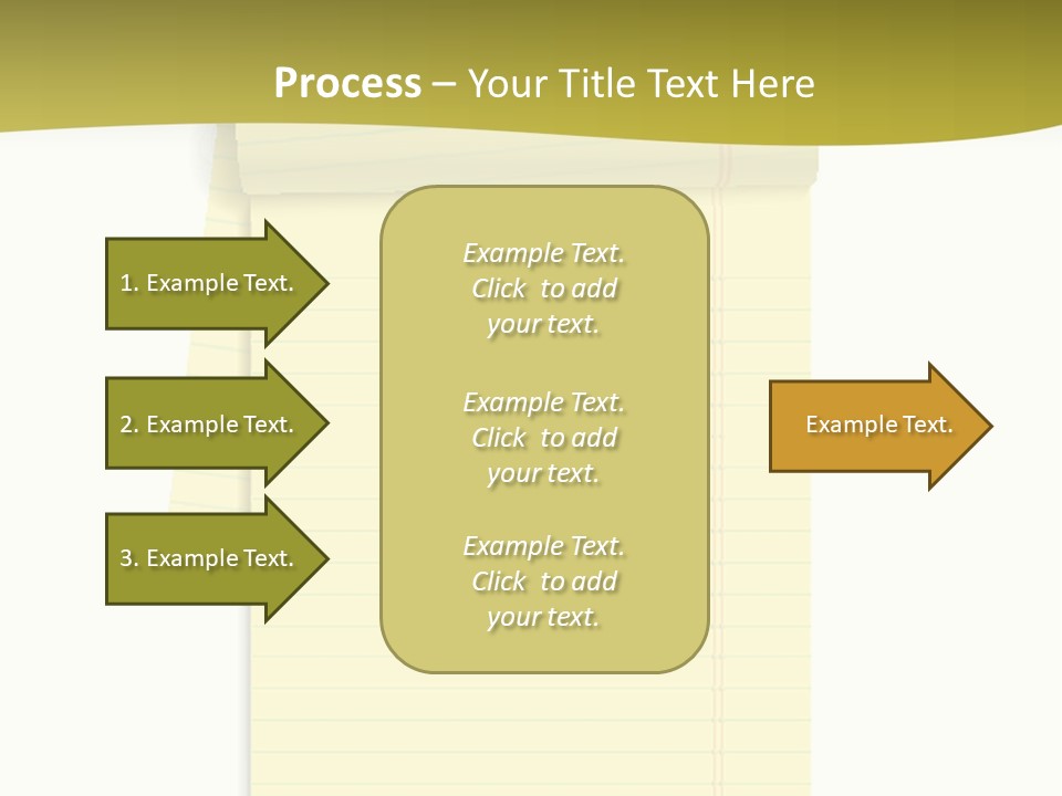 A Piece Of Yellow Paper With A Note Attached To It PowerPoint Template