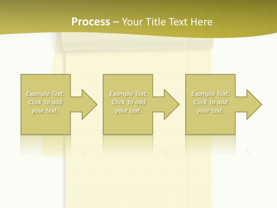 A Piece Of Yellow Paper With A Note Attached To It PowerPoint Template