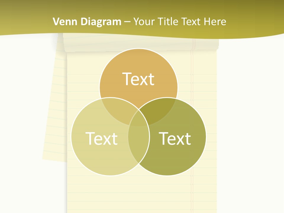 A Piece Of Yellow Paper With A Note Attached To It PowerPoint Template