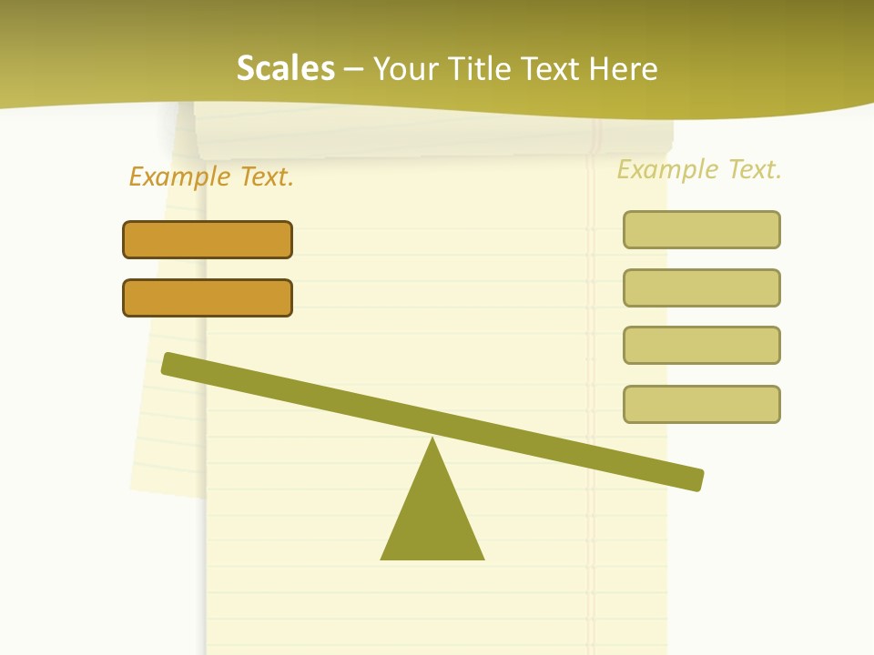 A Piece Of Yellow Paper With A Note Attached To It PowerPoint Template
