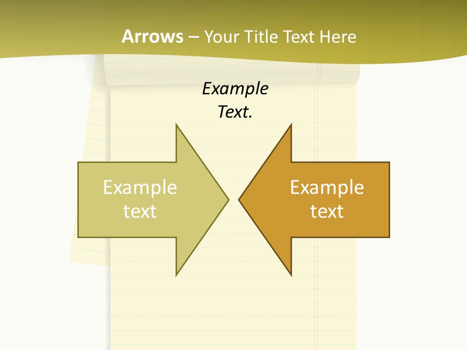 A Piece Of Yellow Paper With A Note Attached To It PowerPoint Template