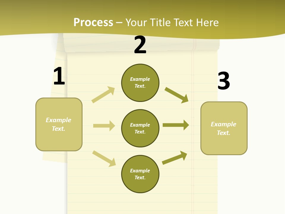 A Piece Of Yellow Paper With A Note Attached To It PowerPoint Template