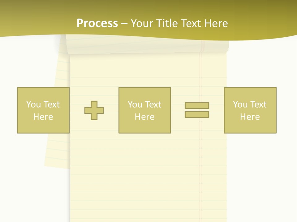 A Piece Of Yellow Paper With A Note Attached To It PowerPoint Template
