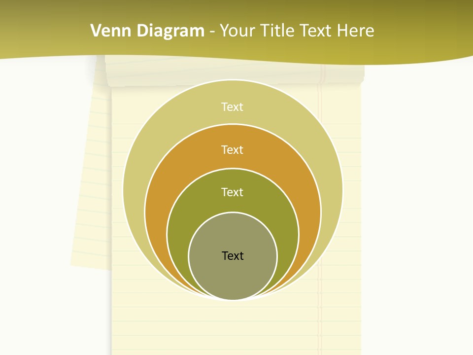 A Piece Of Yellow Paper With A Note Attached To It PowerPoint Template