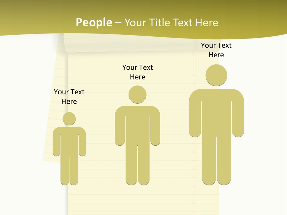 A Piece Of Yellow Paper With A Note Attached To It PowerPoint Template