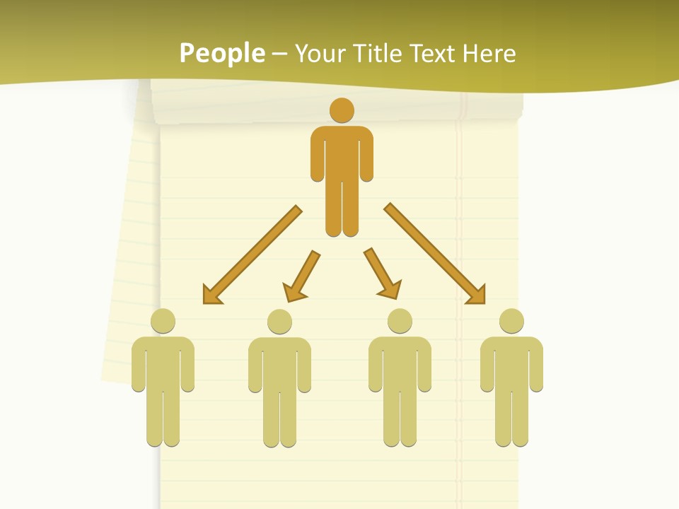 A Piece Of Yellow Paper With A Note Attached To It PowerPoint Template