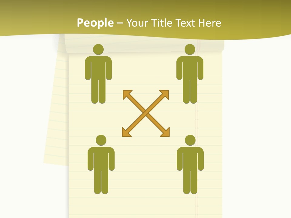 A Piece Of Yellow Paper With A Note Attached To It PowerPoint Template