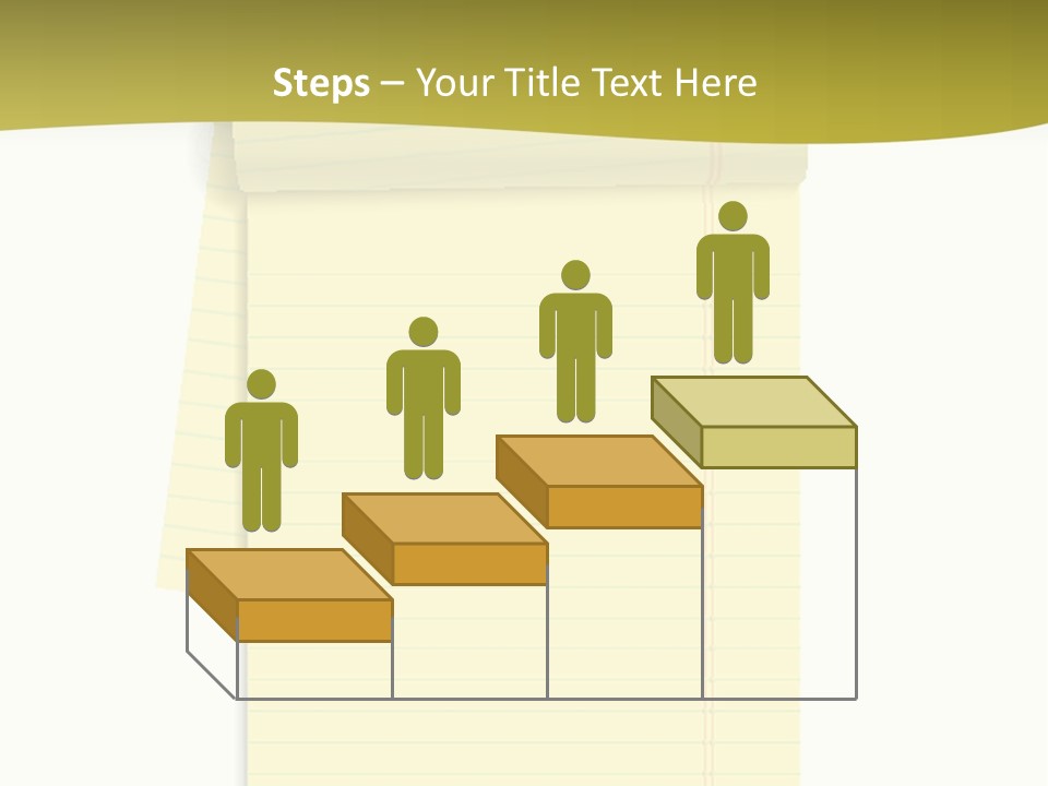 A Piece Of Yellow Paper With A Note Attached To It PowerPoint Template