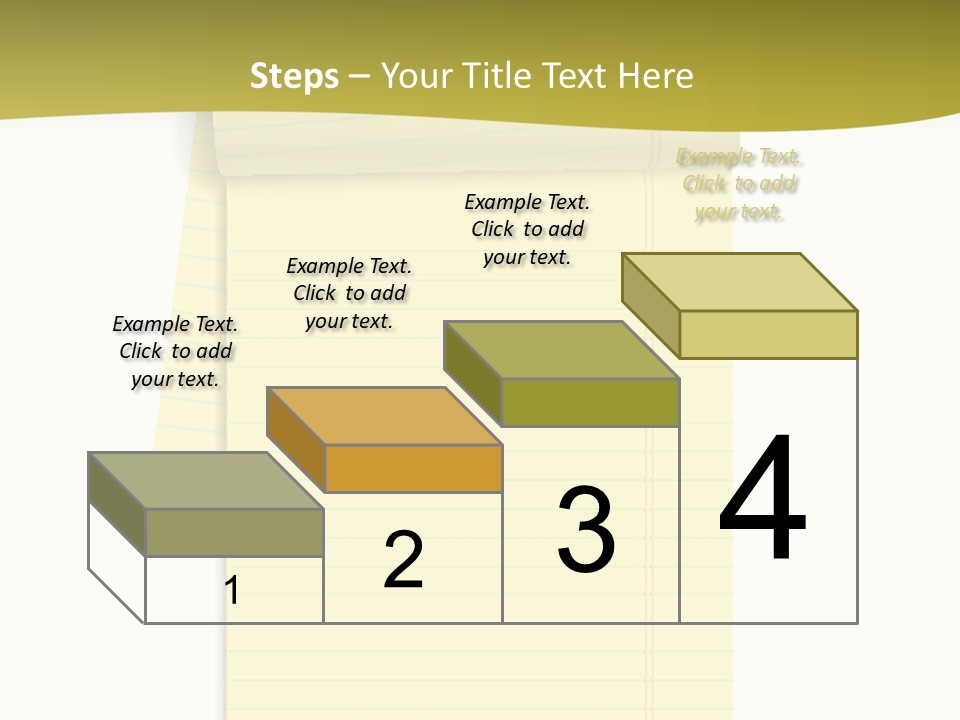 A Piece Of Yellow Paper With A Note Attached To It PowerPoint Template