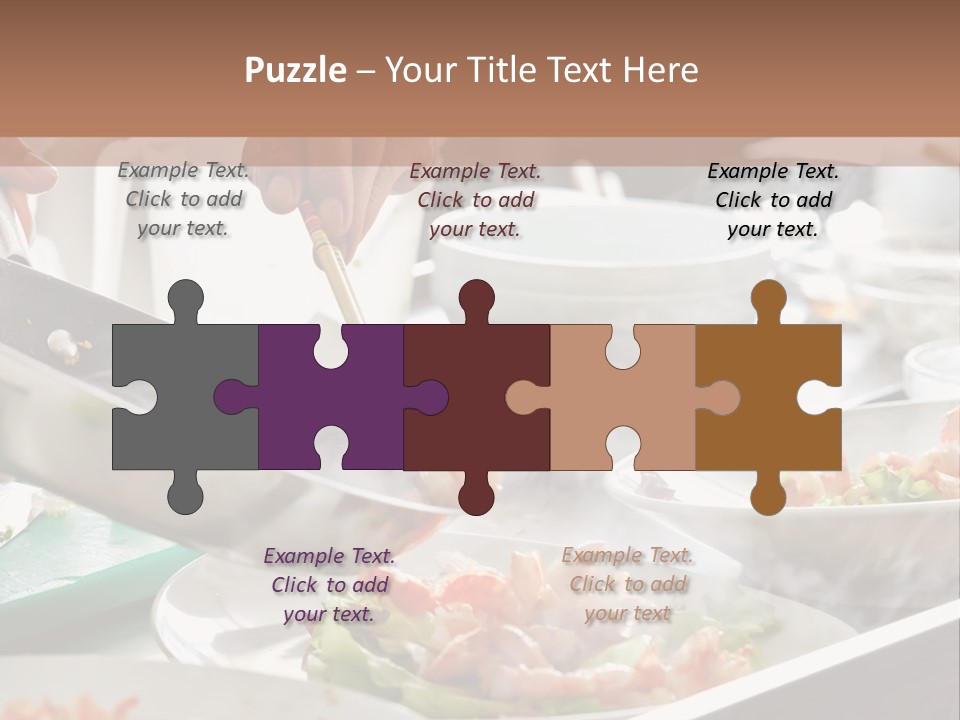 A Person Cooking Food On A Grill With Chopsticks PowerPoint Template