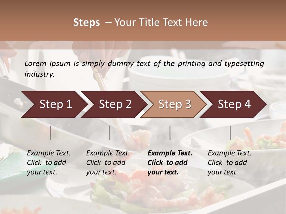 A Person Cooking Food On A Grill With Chopsticks PowerPoint Template