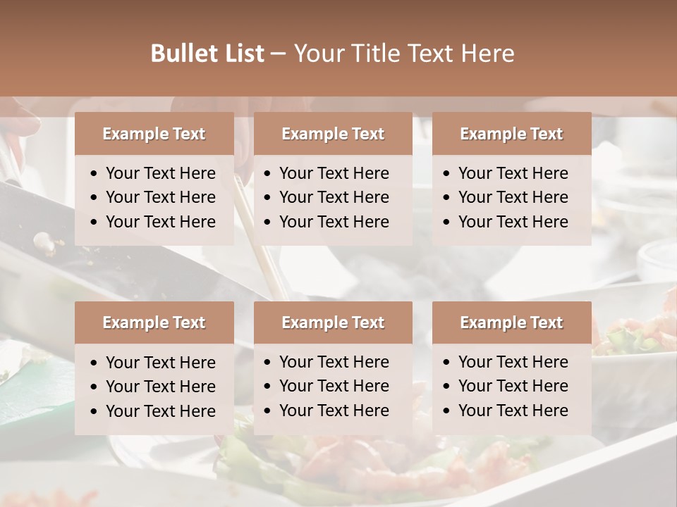 A Person Cooking Food On A Grill With Chopsticks PowerPoint Template