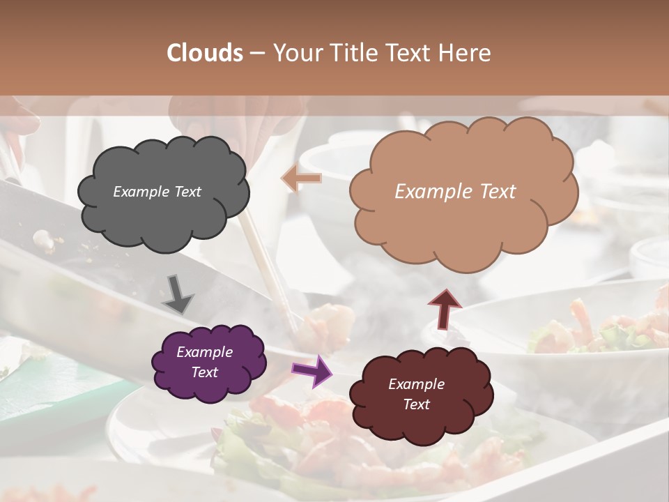A Person Cooking Food On A Grill With Chopsticks PowerPoint Template