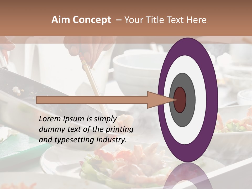 A Person Cooking Food On A Grill With Chopsticks PowerPoint Template