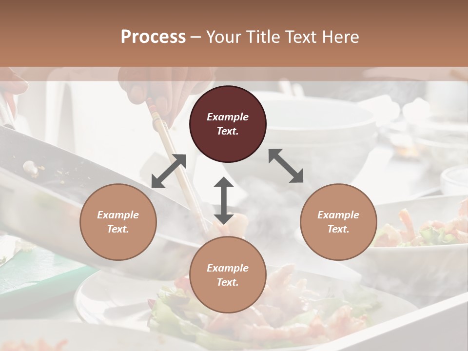 A Person Cooking Food On A Grill With Chopsticks PowerPoint Template
