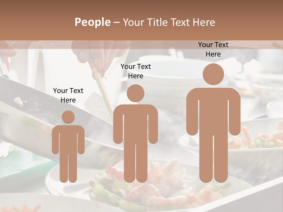 A Person Cooking Food On A Grill With Chopsticks PowerPoint Template