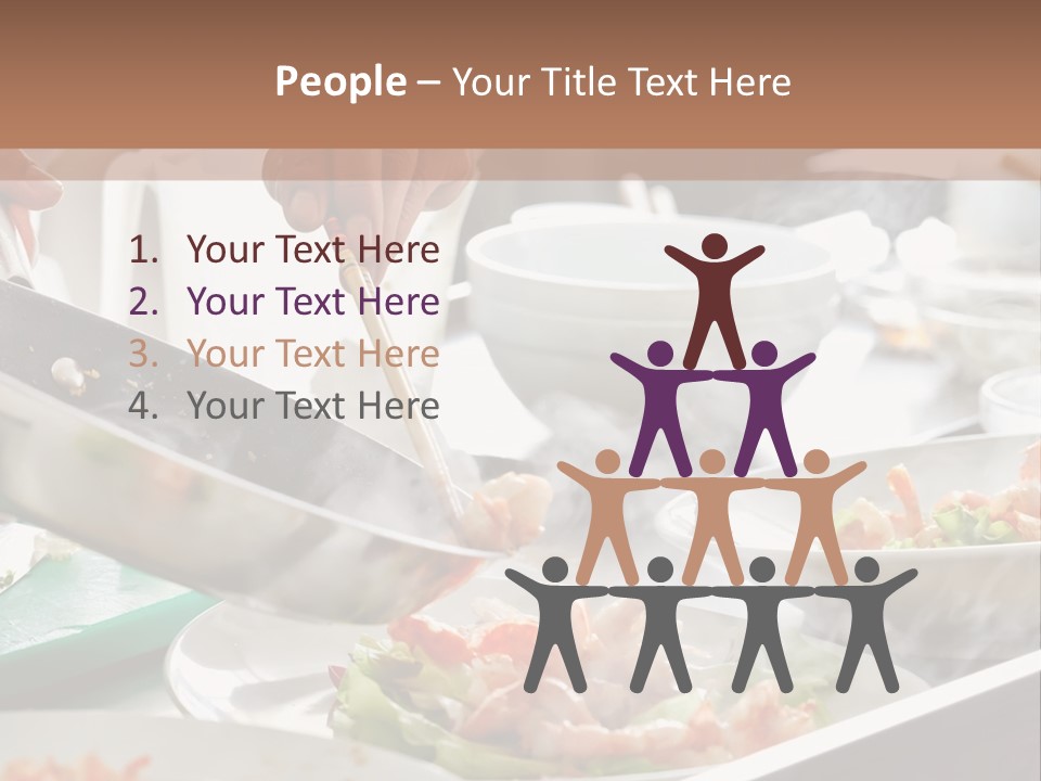 A Person Cooking Food On A Grill With Chopsticks PowerPoint Template