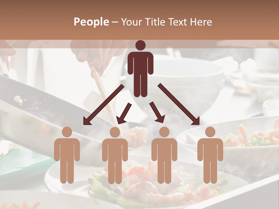 A Person Cooking Food On A Grill With Chopsticks PowerPoint Template