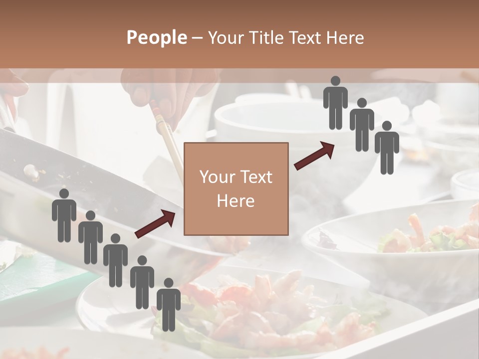 A Person Cooking Food On A Grill With Chopsticks PowerPoint Template