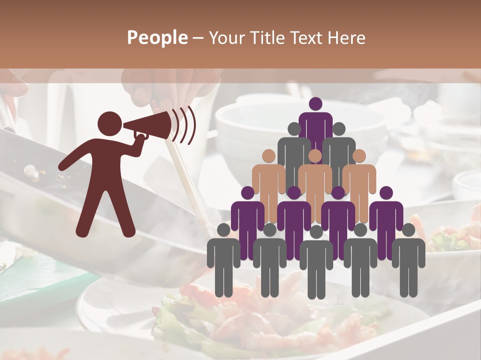 A Person Cooking Food On A Grill With Chopsticks PowerPoint Template