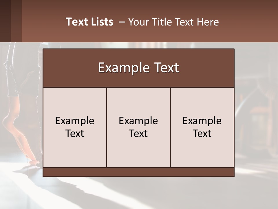 A Person Standing On Top Of A Wooden Table PowerPoint Template