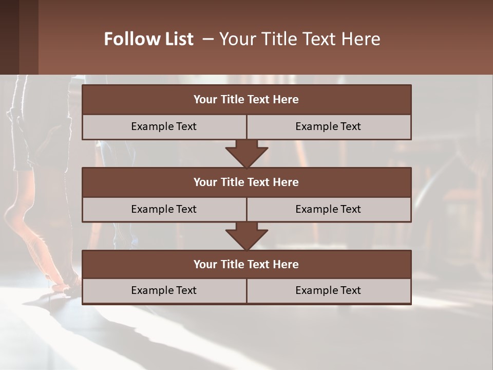 A Person Standing On Top Of A Wooden Table PowerPoint Template