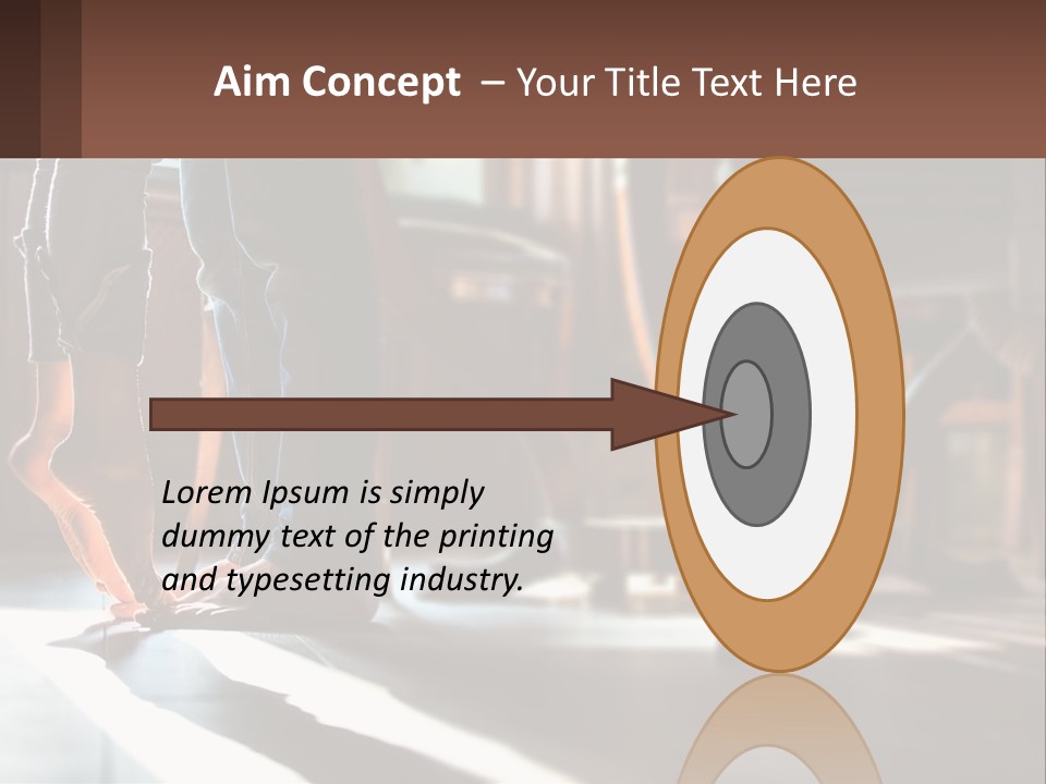 A Person Standing On Top Of A Wooden Table PowerPoint Template