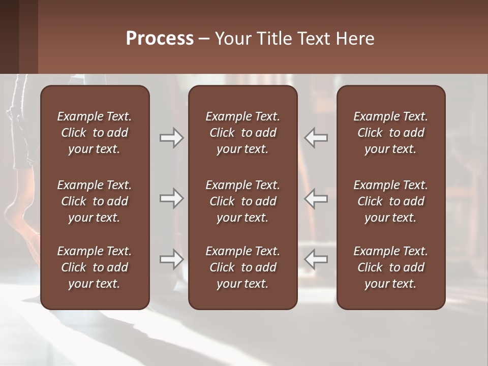 A Person Standing On Top Of A Wooden Table PowerPoint Template