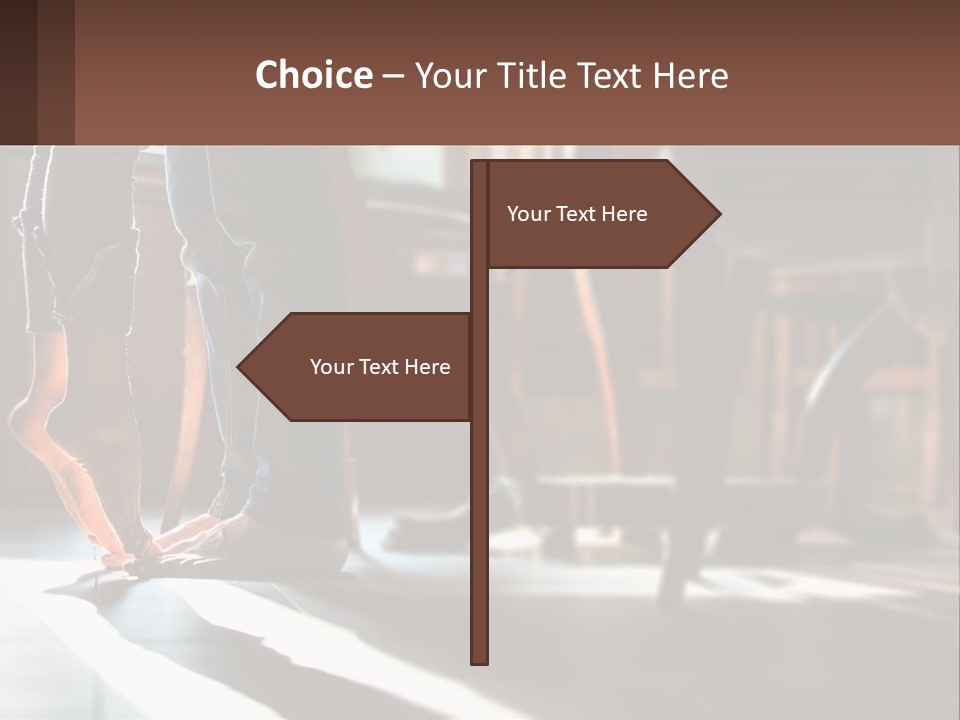 A Person Standing On Top Of A Wooden Table PowerPoint Template