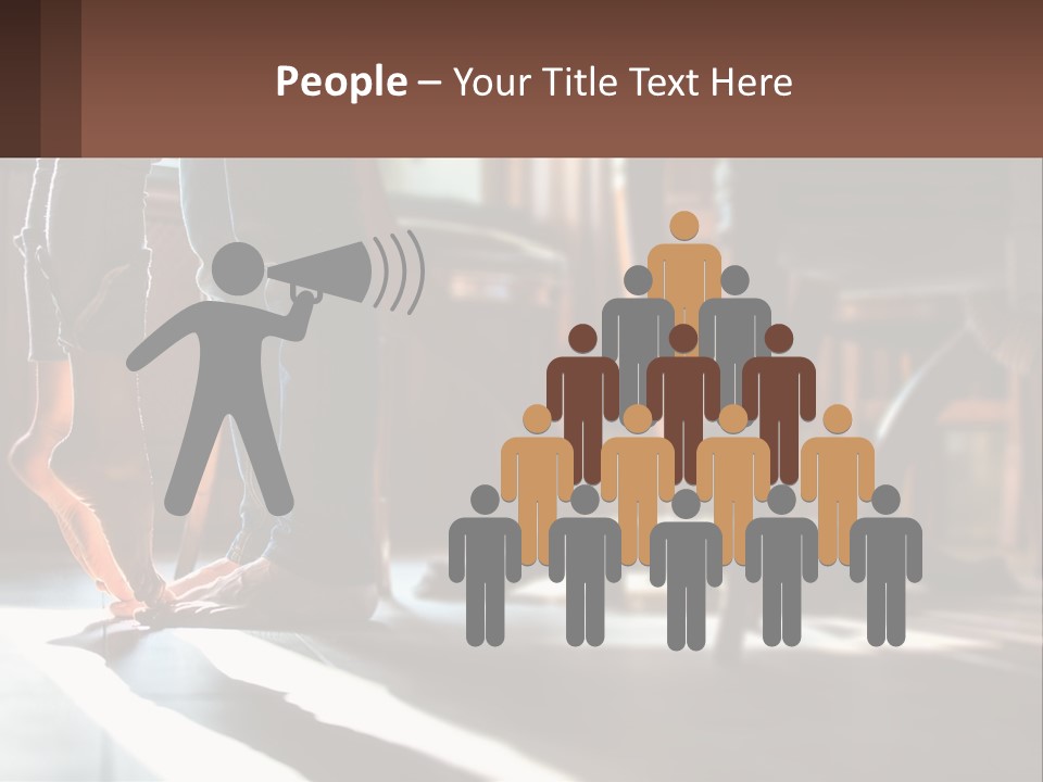 A Person Standing On Top Of A Wooden Table PowerPoint Template