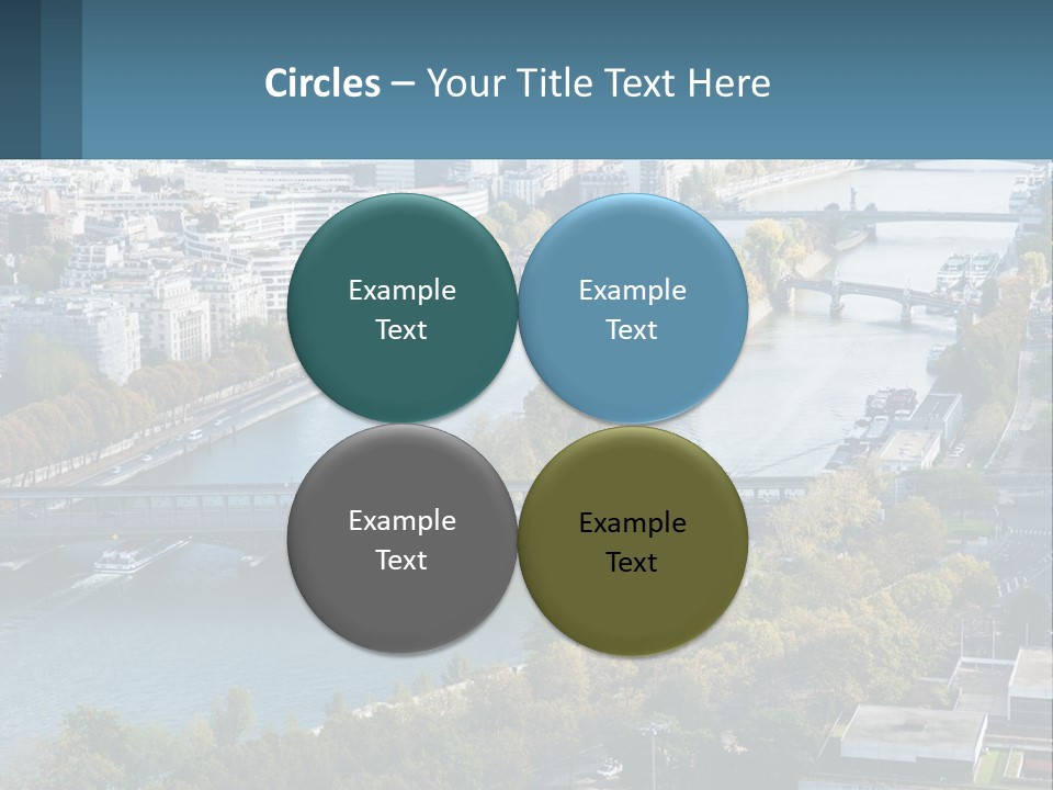 A Bridge Over A River With A City In The Background PowerPoint Template